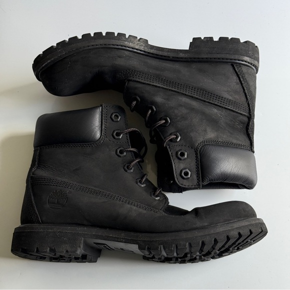 Timberland 8658A Women's Classic 6-Inch Premium WP Black Nubuck Boots Size 7.5 M - Picture 4 of 10
